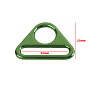 Electroplate Alloy Adjuster Triangle with Bar Swivel Clips, D Ring Buckle