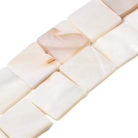 Естественных пресноводных оболочки бисер нитей, квадратный