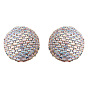 Exaggerated Nightclub Style Earrings - Sparkling Diamond Studs for Party and Dance.
