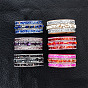 Colorful Crystal Stone Bracelet - European and American Irregular Jewelry, Gemstone Leather Bracelet, Couple
