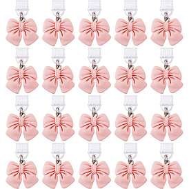 20шт пластиковые мобильные пылезащитные заглушки, с подвесками из эмали и сплава , бантом