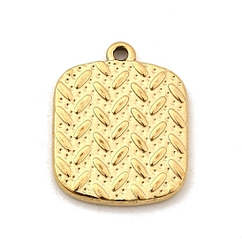 304 подвески из нержавеющей стали, ионное покрытие (ip), прямоугольный шарм