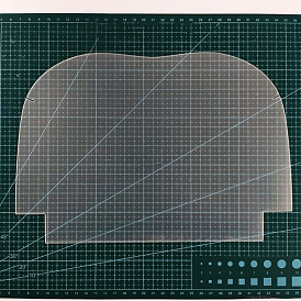 М-образный матовый пластиковый шаблон трафарета для кошелька, инструмент для кошелька с металлической застежкой