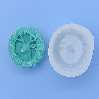 DIY Reindeer Head Food Grade Silicone Molds, Fondant Molds