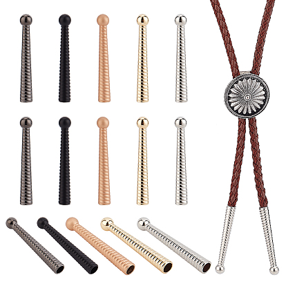 20шт. 5 цвета сплав наконечники шнура, конус