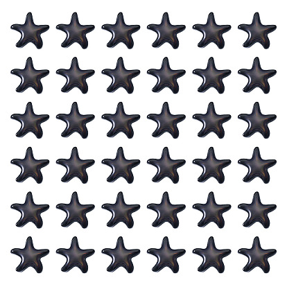 50шт стеклянные бусины, чувствительные к температуре бусины, меняющие цвет, звезда