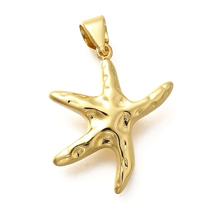 Латунные подвески, прелести морская звезда, без кадмия и без свинца, прочное покрытие