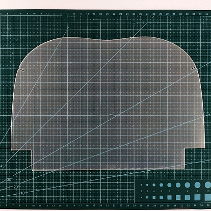 М-образный матовый пластиковый шаблон трафарета для кошелька, инструмент для кошелька с металлической застежкой