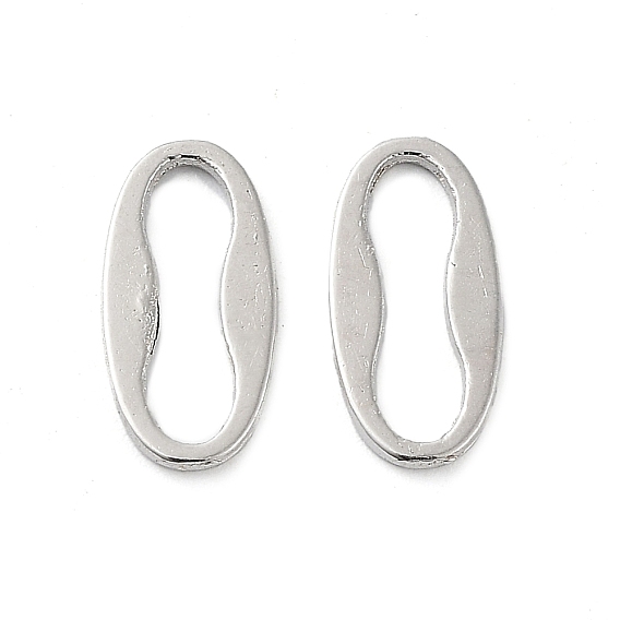 Alloy Links Rings, Oval,  Cadmium Free & Lead Free