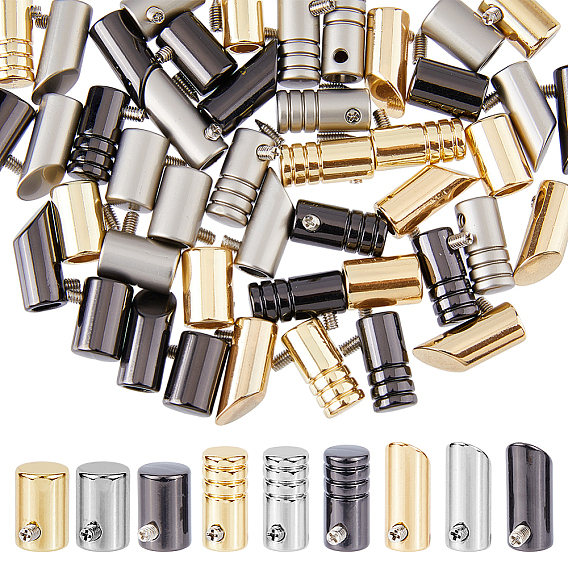 45 наборы 9 стильные литые наконечники для шнурков, шнурки на голове, колонка