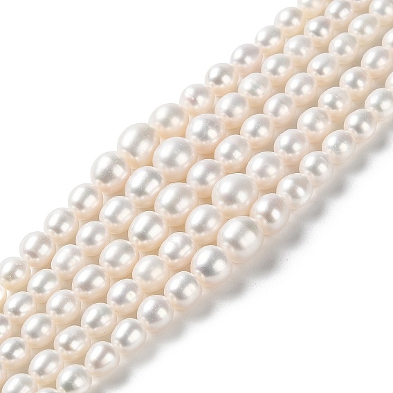 Natural Cultured Freshwater Pearl Beads Strands, Gradient Potato