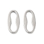 Alloy Links Rings, Oval,  Cadmium Free & Lead Free
