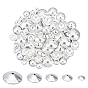 304 Stainless Steel Bead Caps, Half Round