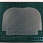 M-shape Frosted Plastic Purse Frame Stencil Template, for DIY Metal Clasp Frame Purse Bag Tool