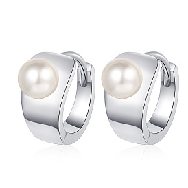 Chic and Minimalist Pearl Stud Earrings for Women with Elegant Aura