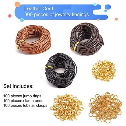 10m 1mm Cowhide Leather Cord Black Leather Jewellery Cord Necklace