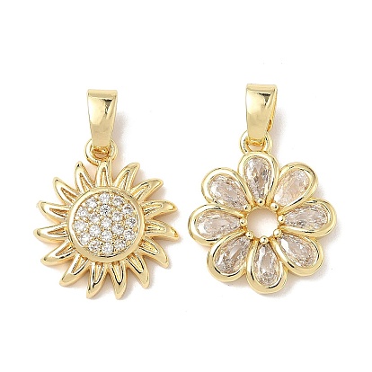 Латунные микро проложить кубического циркония подвески, без кадмия и без свинца, реальный 18 k позолоченный