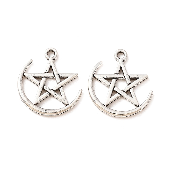 Colgantes de la aleación de estilo tibetano, encantos estrella