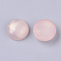 Transparent Acrylic Cabochons, with Gold Powder, Half Round/Dome