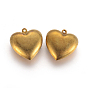 Латунные подвески, без свинца, без кадмия и без никеля, сердце