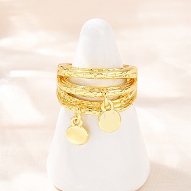 Латунь манжеты кольца, с плоской раунде