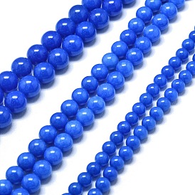 Натуральный Malaysia нефритовые бусы пряди, окрашенная и подогревом, круглые