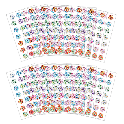 Акриловые наклейки 3d, цветок