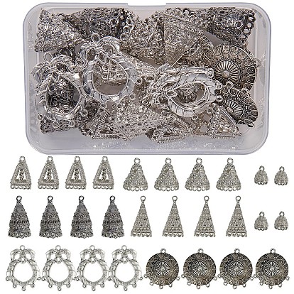 DIY Earring Findings, Alloy Pendant Bail, with Tibetan Style Alloy Chandelier Components Links