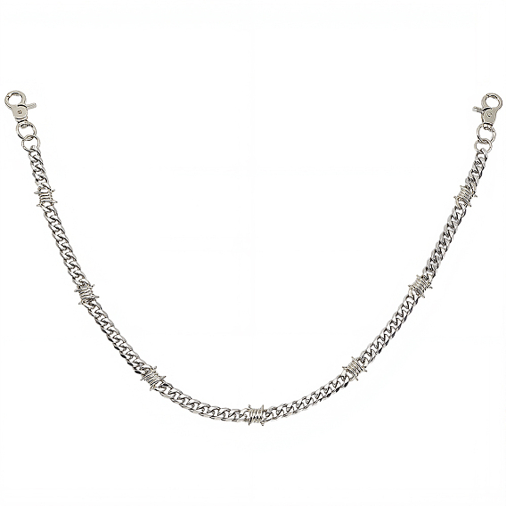 1Ремни из сплава с витой цепью для брюк, Сплав с застежками когтя омара