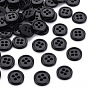 4-Hole Shell Buttons, Flat Round