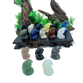 Gemstone Sculpture Display Decorations, for Home Office Desk, Eagle