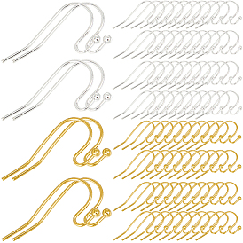 200 шт. 2 стили 304 крючки для сережек из нержавеющей стали, провод уха