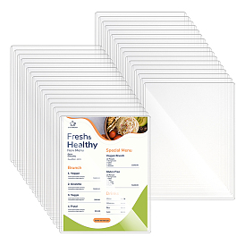 60шт. прямоугольные жесткие защитные пленки для печатной продукции, водонепроницаемые пластиковые ПВХ-чехлы для фотографий, верхний погрузчик