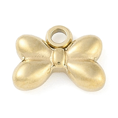 Ионное покрытие (ip) 304 подвески из нержавеющей стали, ручная полировка, очарование бантом