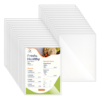 60шт. прямоугольные жесткие защитные пленки для печатной продукции, водонепроницаемые пластиковые ПВХ-чехлы для фотографий, верхний погрузчик