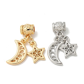 Brass Pendants, Moon & Star