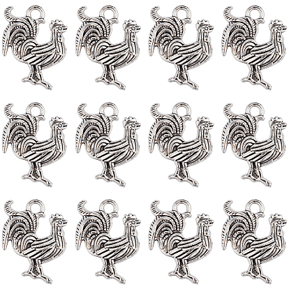 50 шт. Подвески из сплава в тибетском стиле, петух