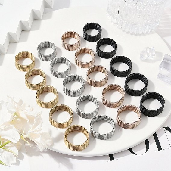 201 палец кольца из нержавеющей стали, широкое кольцо для унисекс, ионное покрытие (ip)