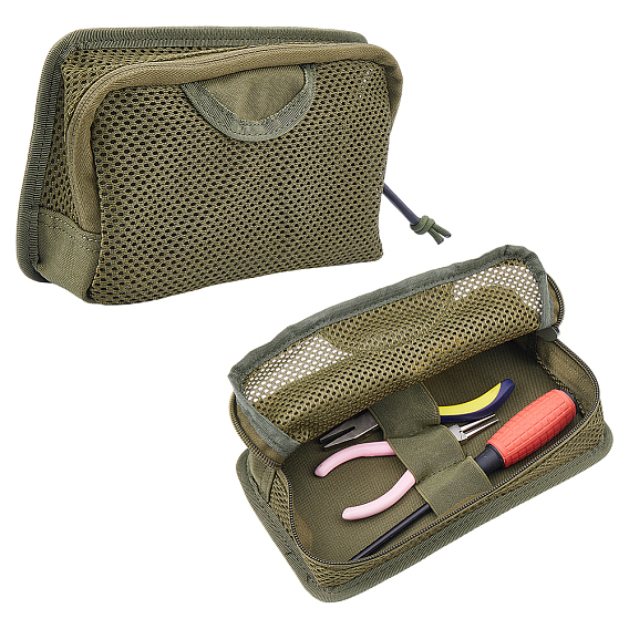 Rectangle Nylon Mesh Tool Storage Bags for Outdoor, Tactical Equipment