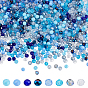 1600 шт 2 цвета стеклянные бусины, смешанный стиль, граненые, шайба