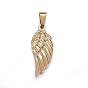 304 Stainless Steel Pendants,  Wing