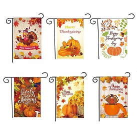 Garden Flag for Thanksgiving Day, Double Sided Polyester House Flags, for Home Garden Yard Office Decorations