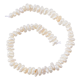 1 Нить из натурального жемчуга кеши и культивированного пресноводного жемчуга., барочный жемчуг, самородки