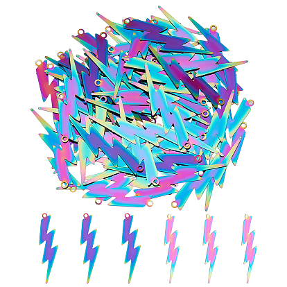 Ионное покрытие (ip) 201 филигранные подвески из нержавеющей стали, гравированные металлические украшения, молния