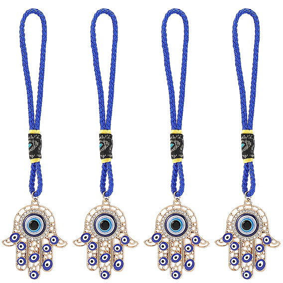 4украшение подвески из эмали из сплава, Хамса руку с дурным глазом