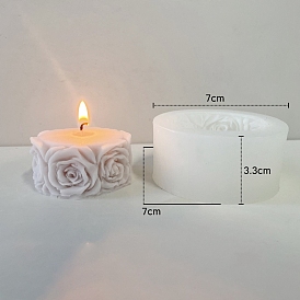 Rose Column DIY Silicone Candle Molds, for Scented Candle Making