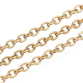 304 cadenas de cable de acero inoxidable, revestimiento de iones (ip), soldada, con carrete