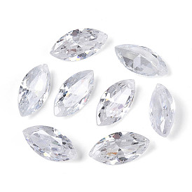 Подвески из кубического циркония в виде конского глаза, граненые