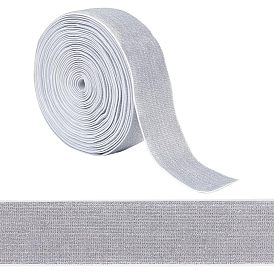 Плоская полиэстеровая эластичная лента с блестками, широкая эластичная лента, аксессуары для одежды