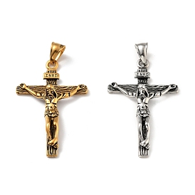 304 из нержавеющей стали большие кулоны, крест